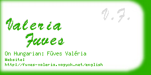 valeria fuves business card